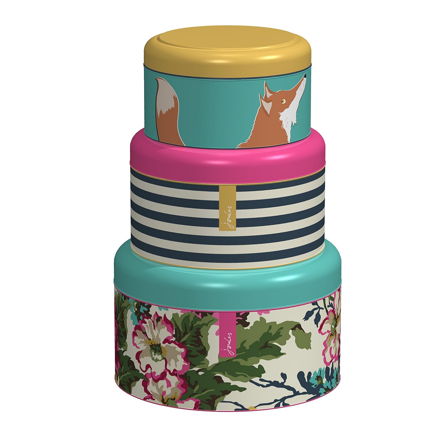 Joules Cake Tins Set of 3, Multi Amazon.co.uk Kitchen & Home