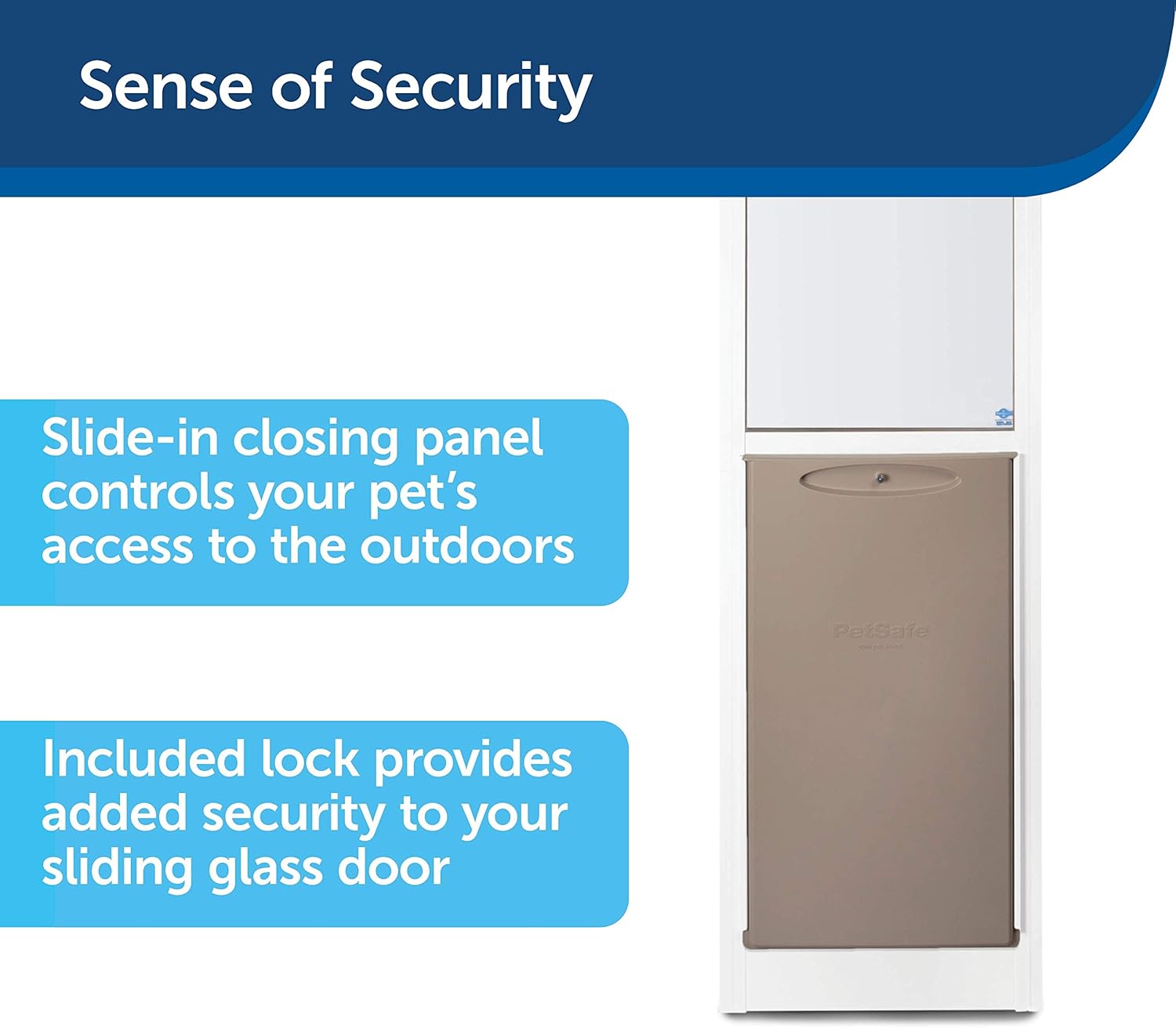 PetSafe Freedom Aluminum Patio Panel Sliding Glass Dog and Cat Door, Adjustable 76 13/16 in to 80 11/16 in - Large White Pet Door : Pet Doors : Pet Supplies