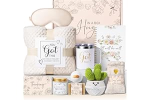 MAYICIVO Get Well Soon Gifts Baskets for Women Self Care Gifts, Spa Care Package After Surgery Inspirational Thinking of You Sympathy Gift, Feel Better Encouragement Gift for Women Sick Friends Mom w/ Blanket