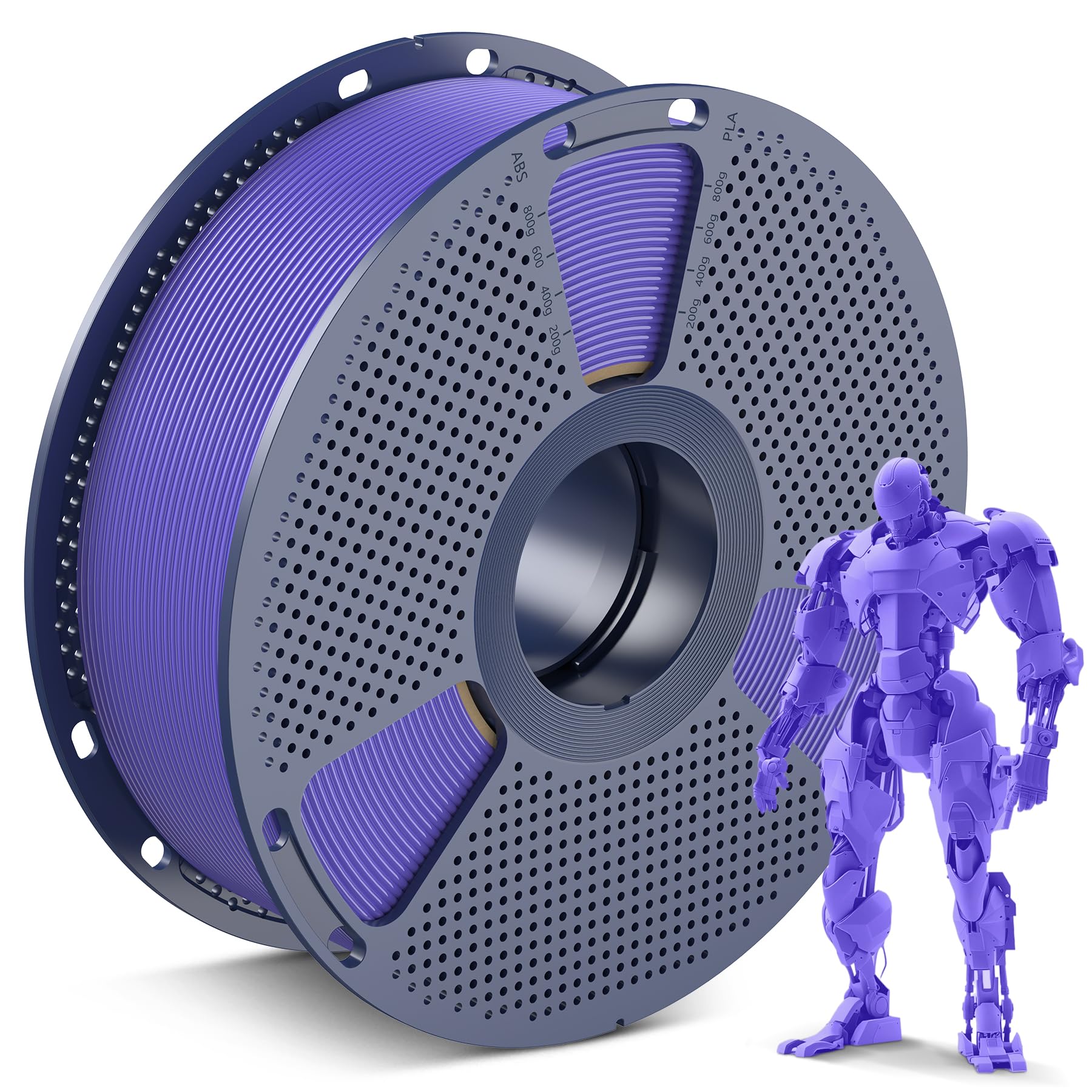 SUNLU PLA 3D Printer Filament, Neatly Wound PLA Filament 1.75mm, Dimensional Accuracy +/- 0.02mm, 1KG Spool 2.2lbs. (Purple)