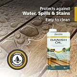 Barrettine Premier Danish Oil 1L Deep Wood Finish Water Repellent view 4