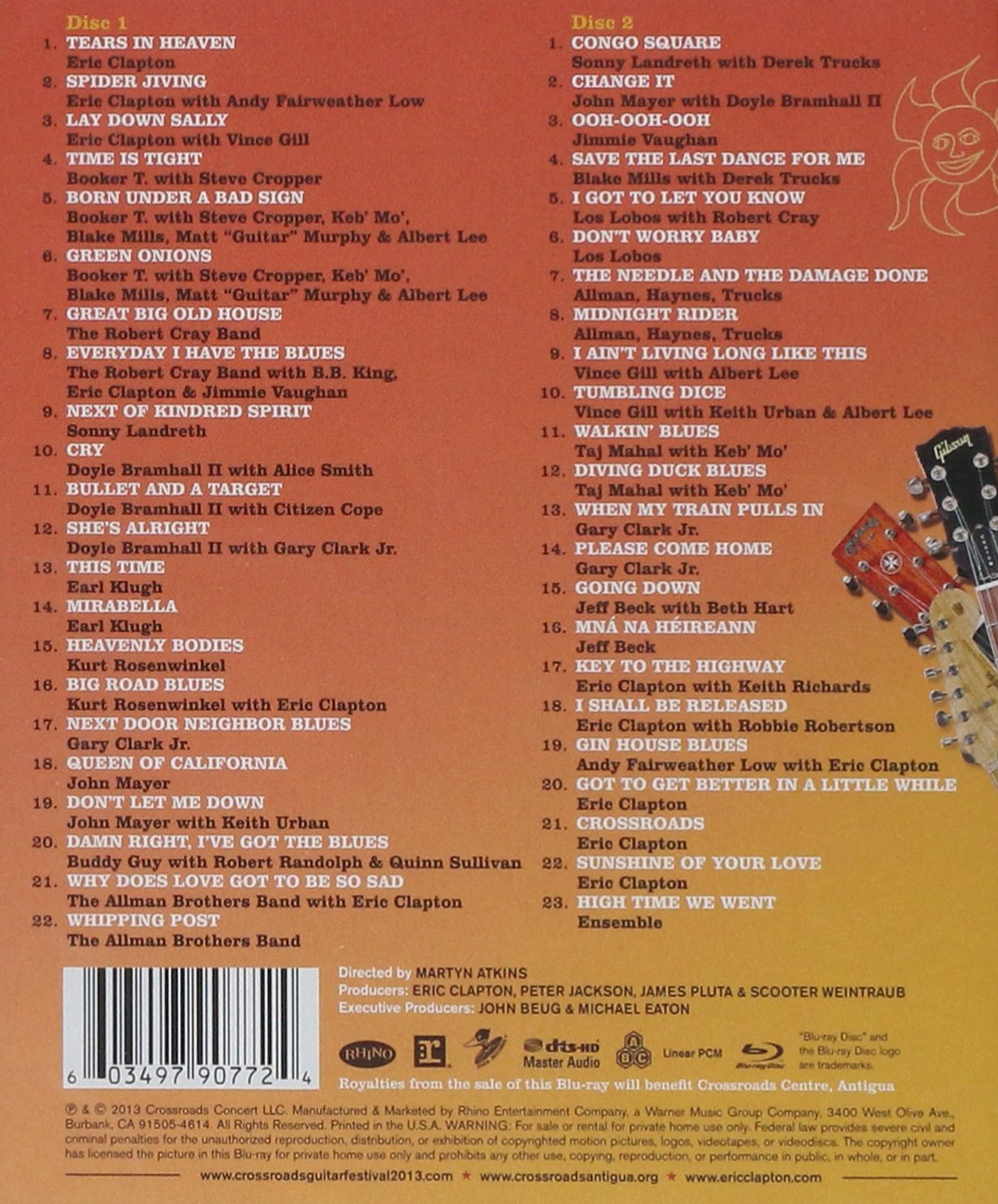 Amazon Com Crossroads Guitar Festival 13 2 Blu Ray Eric Clapton Movies Tv