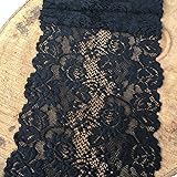 Olive Lace 6 inches Wide Stretchy lace with Floral