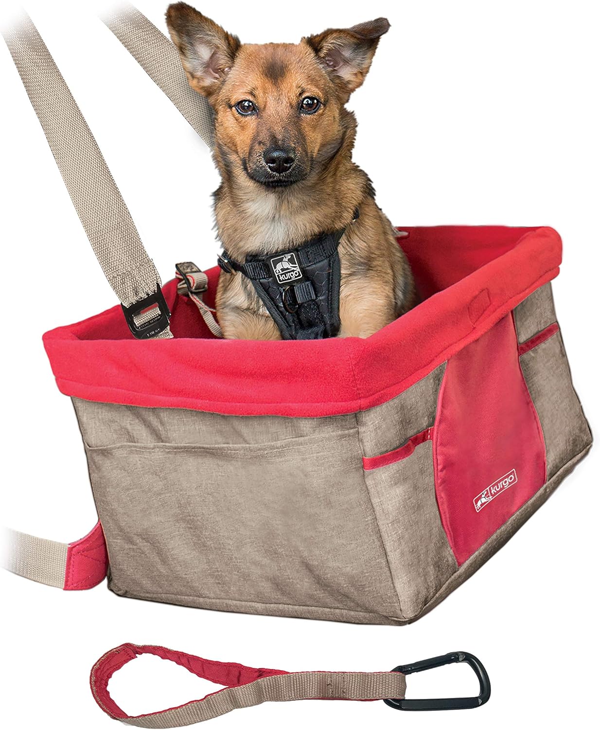 Kurgo Rover Booster Dog Car Seat with Seat Belt Tether : Automotive Pet Booster Seats : Pet Supplies