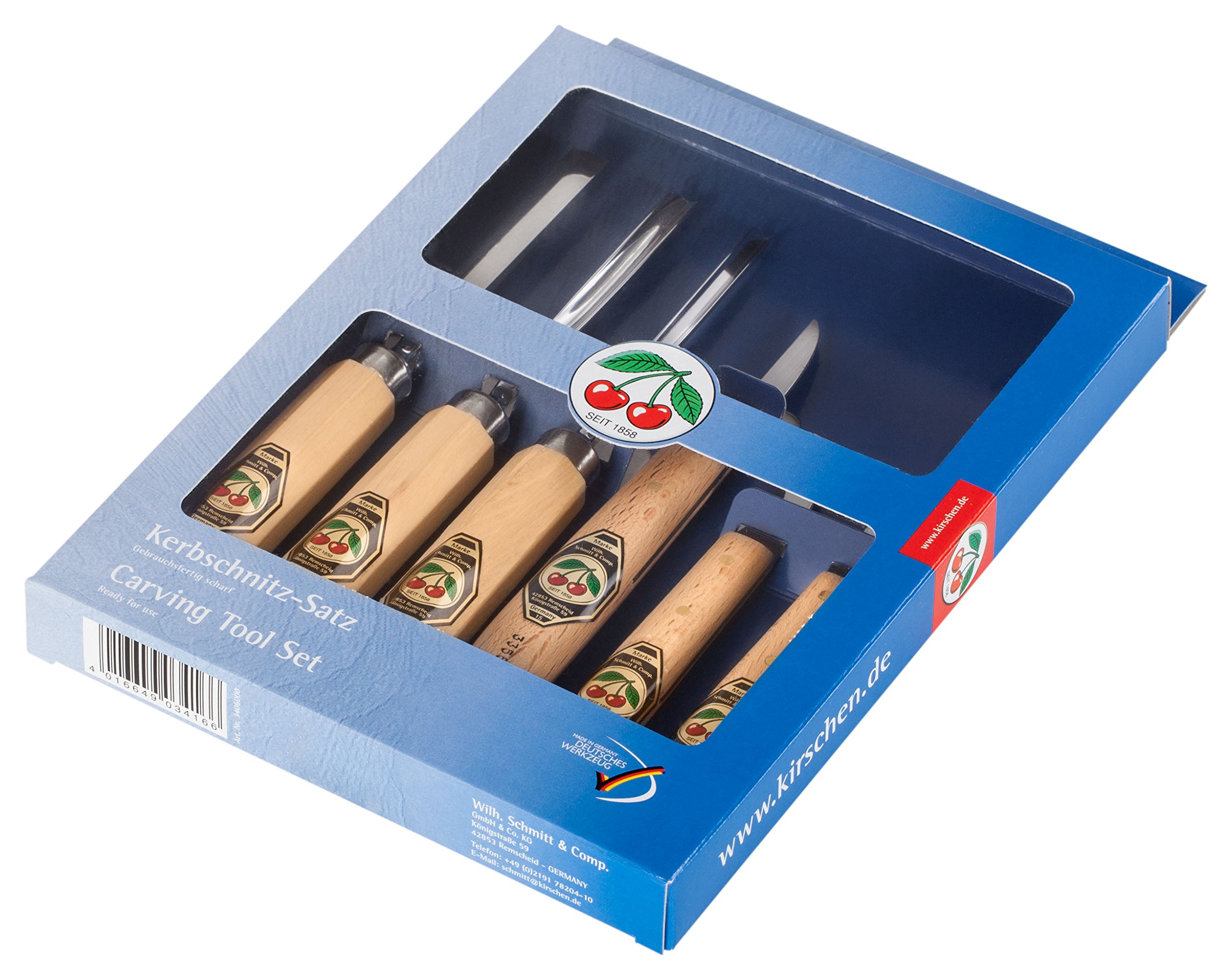 Kirschen 3406000 Number 3406 Chip Carving Set - Multi-Colour (6-Piece) — image 1