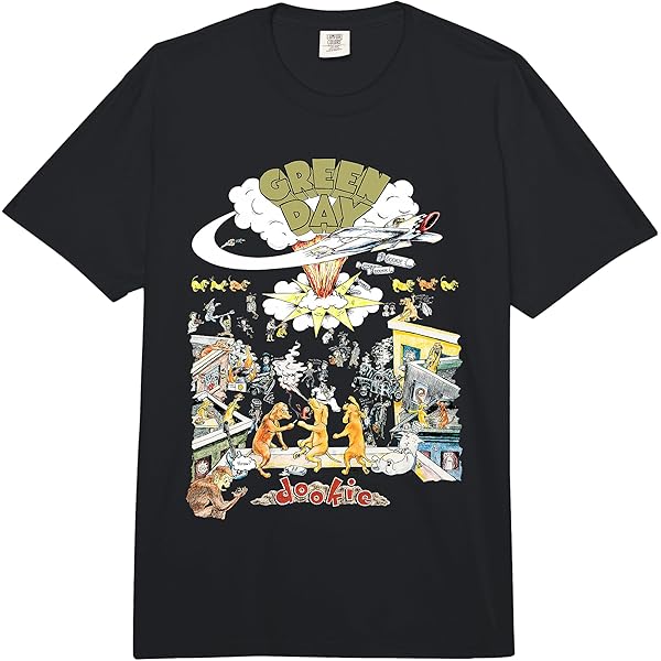 Amazon.com: Green Day 'Dookie 1994 Tour' (Black) T-Shirt (Small