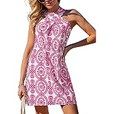 CUPSHE Womens Summer Dresses 2025 High Neck Halter Sleeveless Sundress Crossover Beach Coverup Dress Hot Pink, S