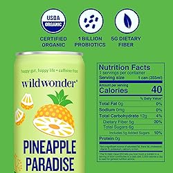 wildwonder Sparkling Probiotic Drink 12pk, For Gut