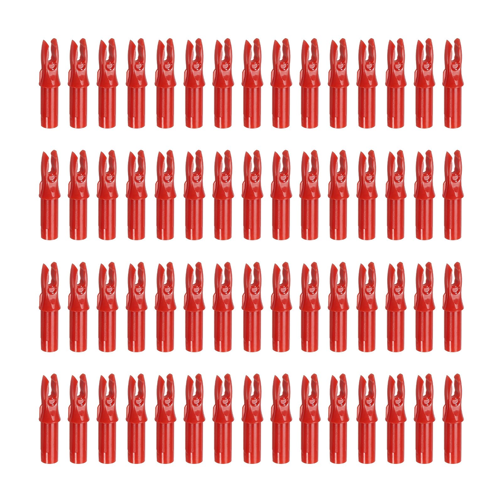 PATIKIL Archery Arrow Nocks 6.2mm 0.244", 60 Pack Insert Arrow Nock Replacement for Shooting, Red