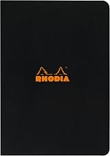 Rh odia 119169C Black Piqué Notebook A4 96 pages 80 g Clairefontaine view 1