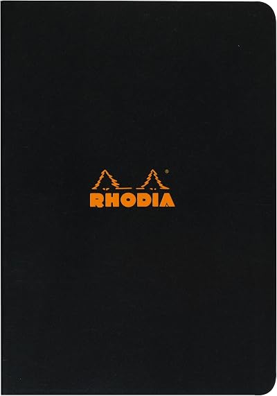 Rh odia 119169C Black Piqué Notebook A4 96 pages 80 g Clairefontaine
