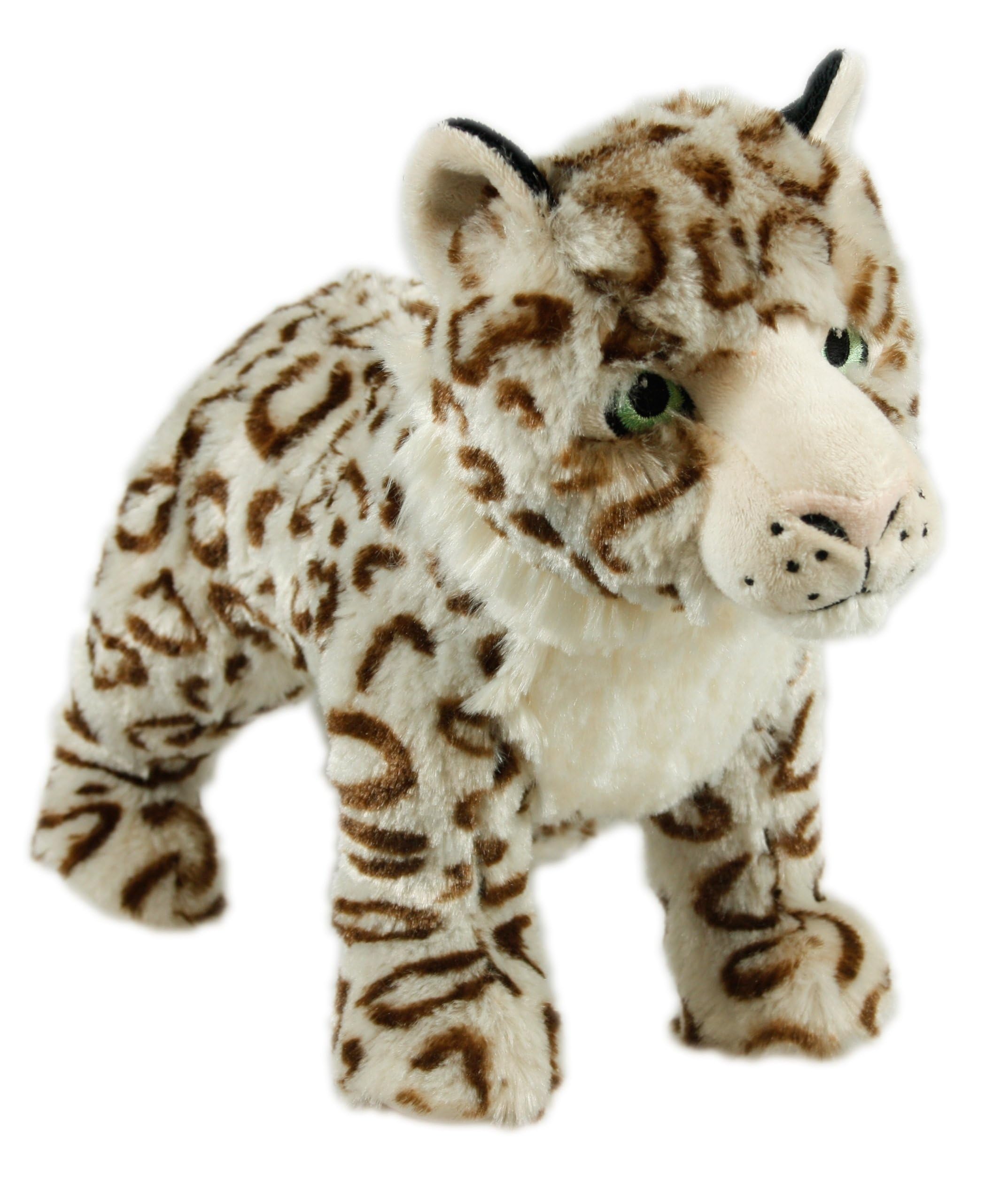 Animal Instincts Snow Mates Sophia Snow Leopard, Squeaky Soft Plush Chew Companion Dog Toy - Small