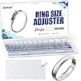 ELETIUO Invisible Ring Size Adjuster for Loose Rings,6 Sheets-234 Pcs Transparent Ring Size Reducer Tightener,Fitter for Wide