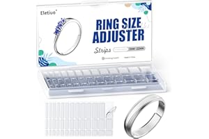 ELETIUO Invisible Ring Size Adjuster for Loose Rings,6 Sheets-234 Pcs Transparent Ring Size Reducer Tightener,Fitter for Wide