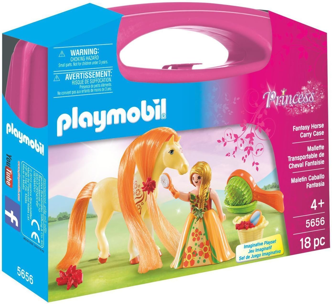 Playmobil Valisette Princesse et Cheval ?� coiffer, 5656: Amazon.fr: Jeux et Jouets