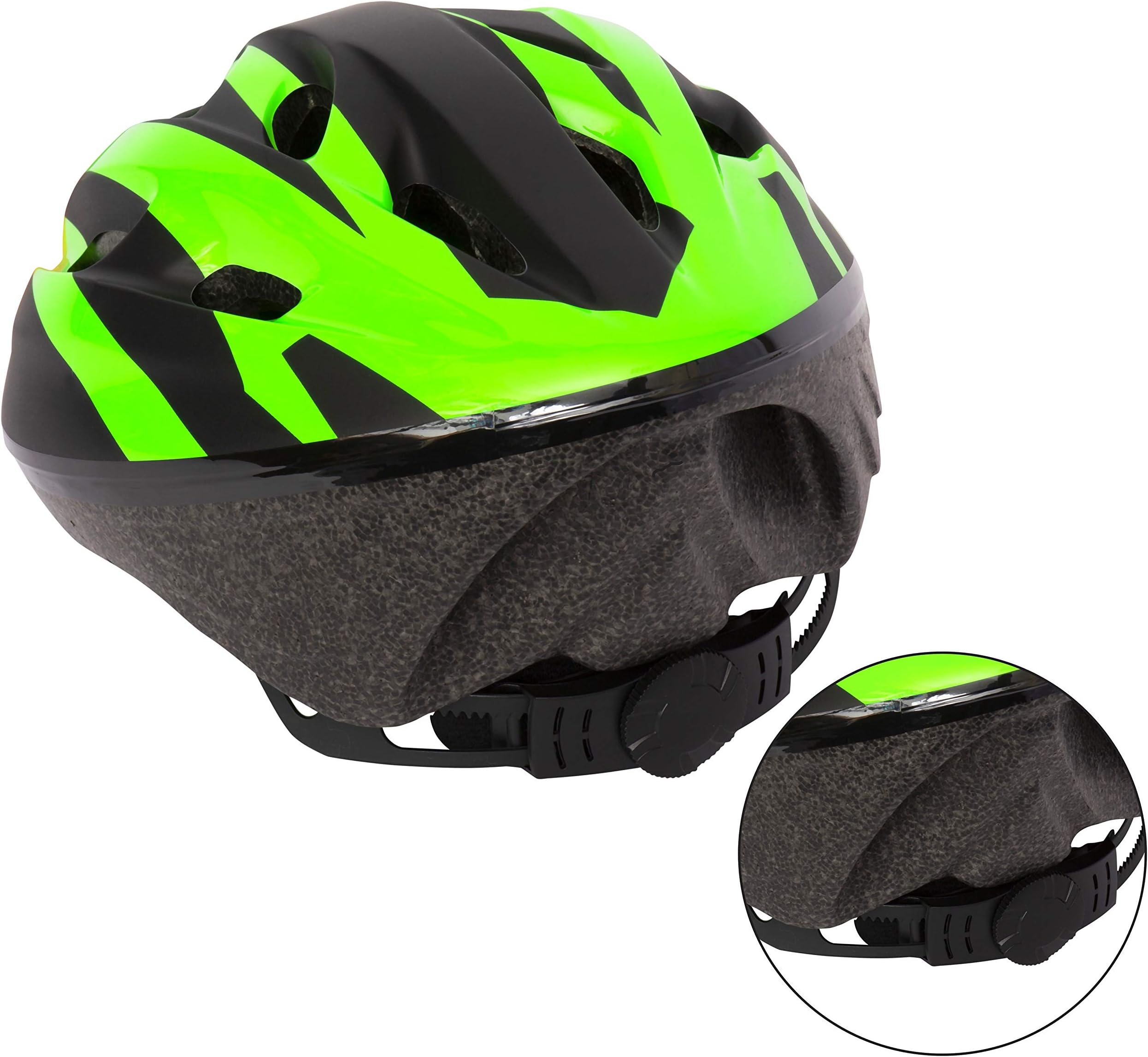 Nyxi Helmet for Bike Scooters and Skateboarding Riding Safety Light Weight Cycle - Helmet with Detachable Visor and Liner in Adjustable Sizes Between 48-59 cm