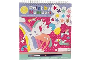 Floss and Rock Paint by Numbers, Fantasy, 10.6-inches Length, Educational Activities for Kids, 48P5996