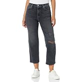 Remi High-Rise Elastic Waist Straight Ankle Jean