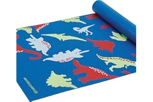 Flybar Antsy Pants- Yoga Mat for Kids - My First Yoga Mat- Exercise Mat for Toddlers -Ages 3 Years and Up (Blue Dinosaur)