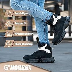 Steel Toe Shoes for Women Men Wide Non Slip
