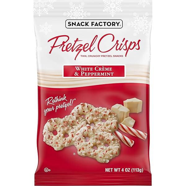 SNACK FACTORY PRETZEL CRISPS, HOLIDAY WHITE CRÈME AND...