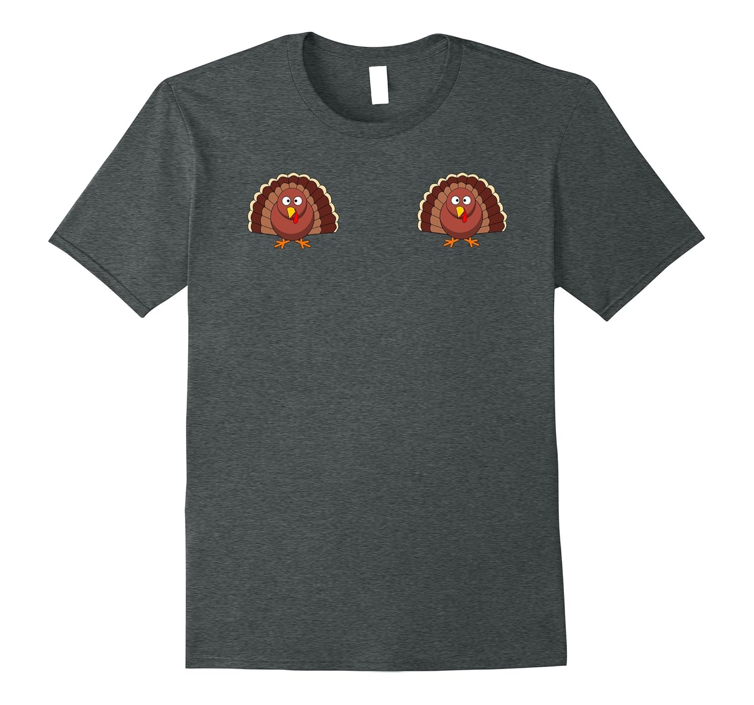 Thanksgiving Turkey Boobs Holiday Graphic T Shirt-ANZ