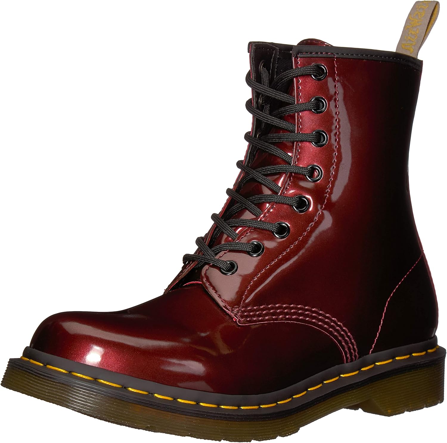 dr martens red chrome
