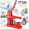Nice2Have Button Maker Machine 2.25 inch (58mm) - (100 Buttons, 5 Bottle Openers, 5 Fridge Magnets, 500+ Free Designs,Circle Cutter&Magic Book) - Installation-Free Pin Maker Machine