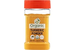 ORGANIC SPICE RESOURCE Organic Turmeric Powder w/Curcumin | 2.82 Ounce | USDA Organics and Non-GMO | Lab Tested for Heavy Metal and Purity | 100% Raw and Natural by OSR