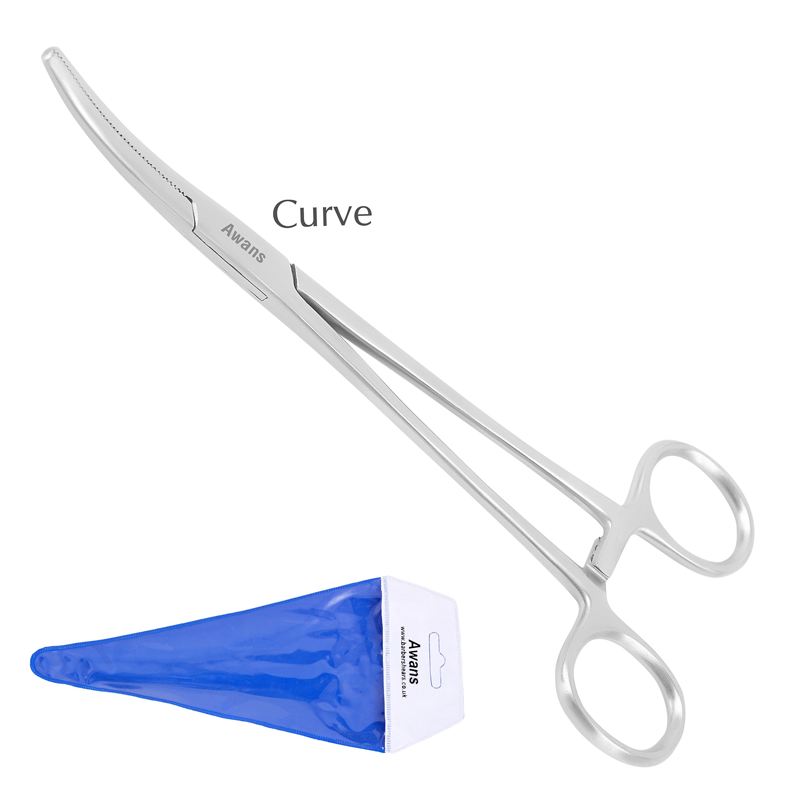 Fishing Tool Straight and Curved, Sea Carp Pike, Insect, Reptile, Fish Aquarium Handling, Fishing Bait Tool (Size: 12" / Type: Curved)