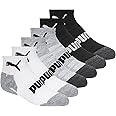 PUMA Boys' 6 Pack Quarter Crew Socks