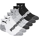 PUMA boys Quarter Crew Socks (6-Pack)