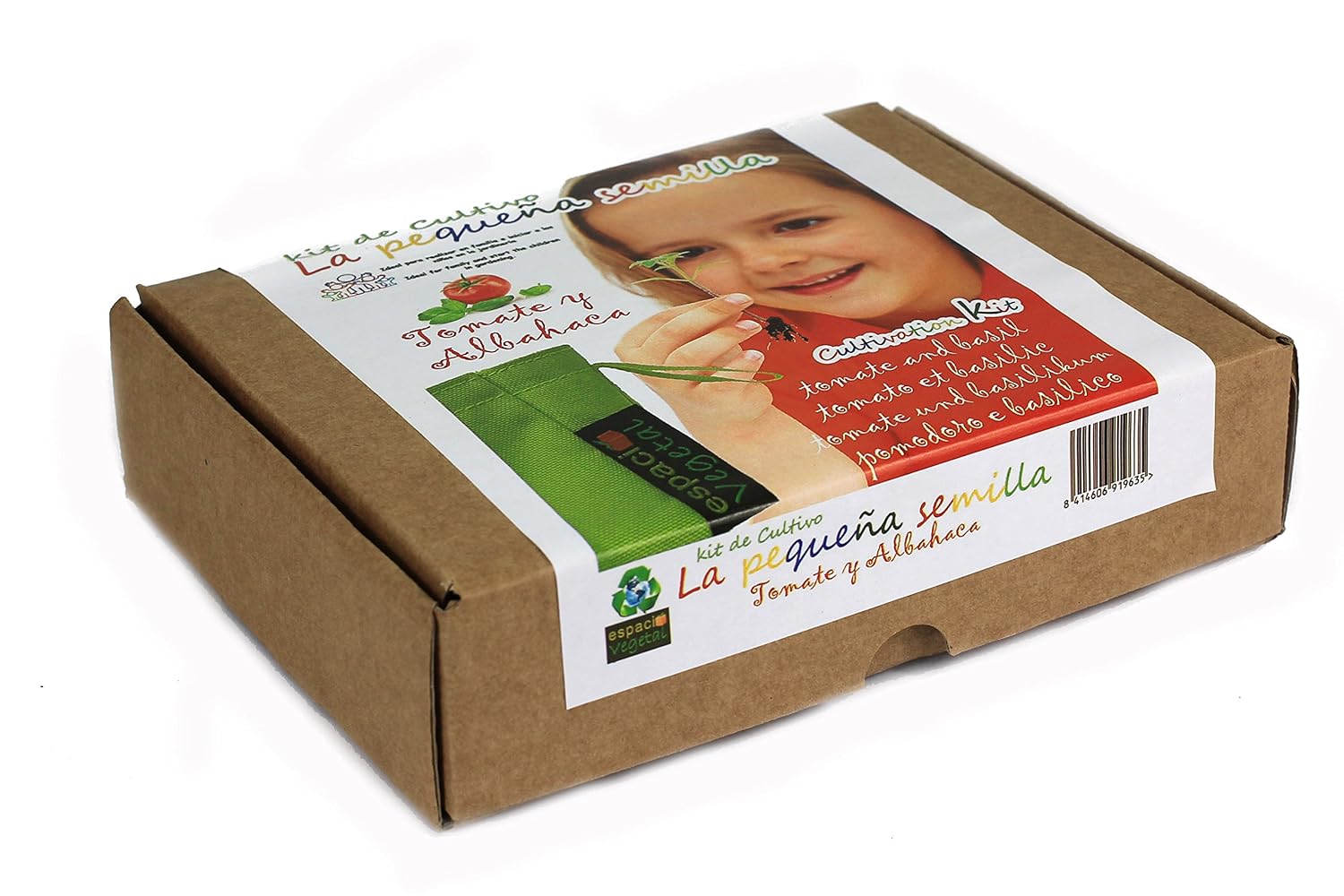 LA PEQUEÑA SEMILLA.Tomate y albahaca. Kit de cultivo.: Amazon.es ...
