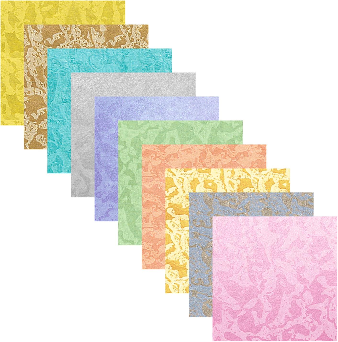 Ursus - Stream Leaflets, 15 x 15 cm, 50 Sheets, 10 Assorted Colours, Earth Crack Paper - Image 3