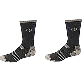 Columbia Mens Boot Crew 8 Pair, Black, Mens 6-12 Shoe Size