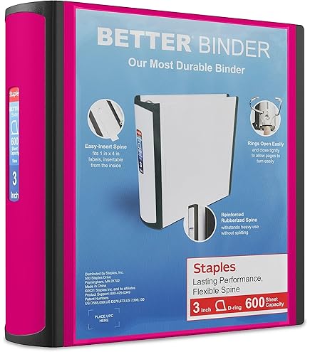 Amazon.com : Staples 895623 Better 3-Inch D 3-Ring View