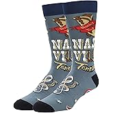 ooohyeah Men's Novelty Crew Socks, City State Gifts Souvenirs, Funny Crazy Silly Casual Socks, Shoe Size 8-13