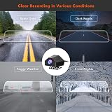 WOLFBOX Upgraded WDR Rear Camera for G840S G840H G850 G930 1080P Waterproof view 4