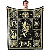 Touchbetter Pisces Sherpa Blanket - Zodiac Gifts for Women and Men - Astrology Horoscope Birthday Gift - Double Layer Warm Fabric, 60