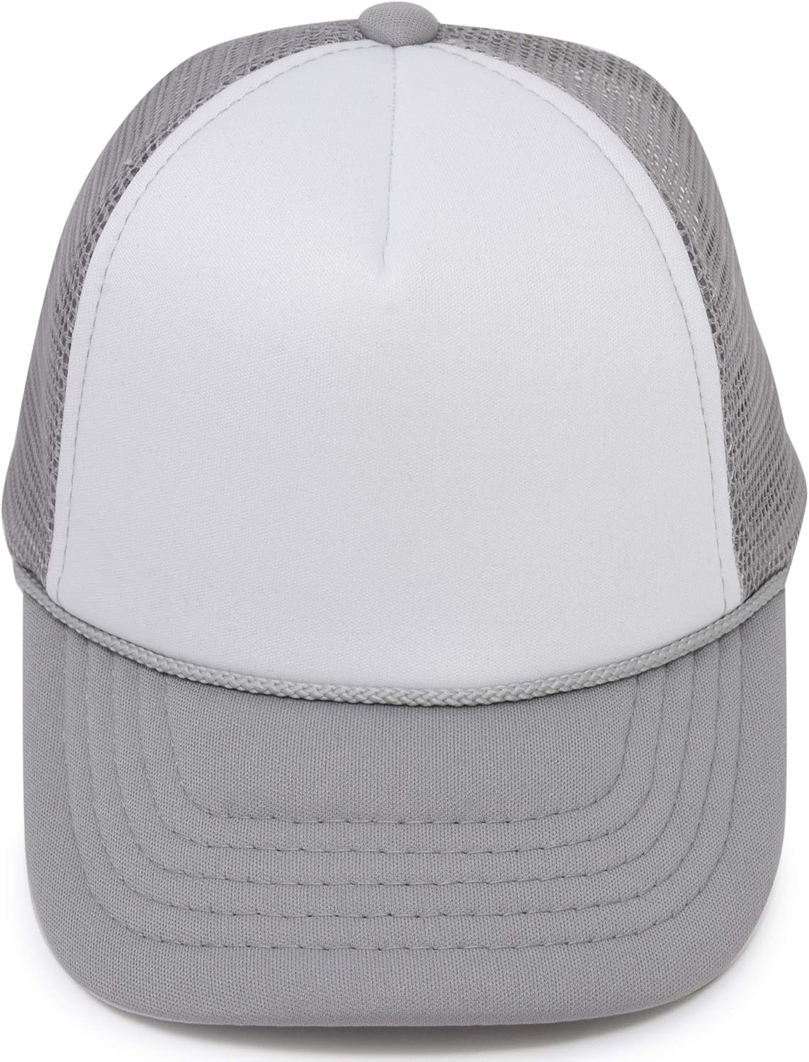 DALIX Infant Trucker Hat Baby Cap Tiny Extra Small Girls Boys in Gray White: Clothing