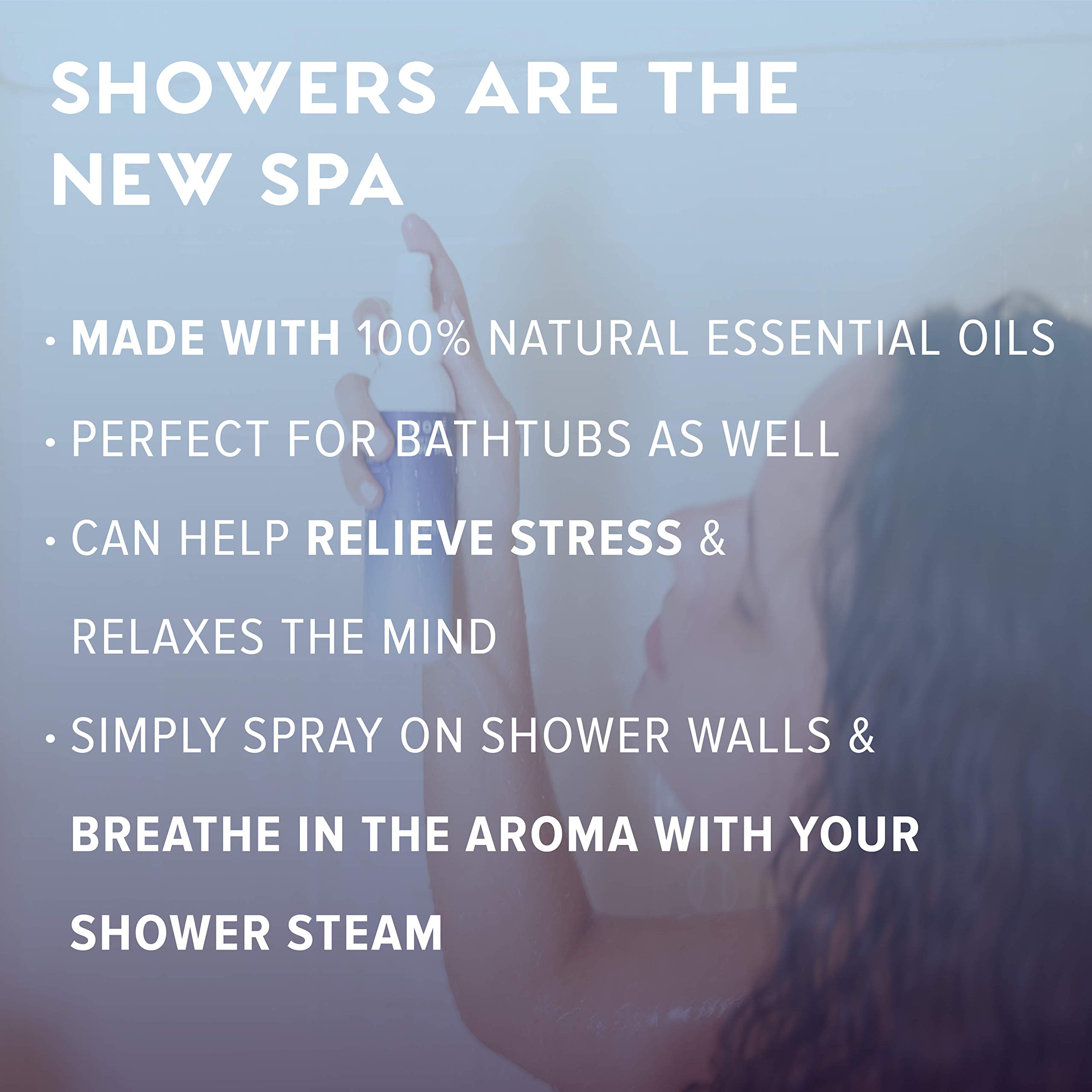 MOXE Shower Mist, Spa Steam Spray, Certified Natural Essential Oils, Aromatherapy, Tension Relief (Dream, 4 Fl Oz (Pack of 1))