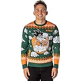Dragon Ball Z Men's Kid Goku On Cloud Nimbus Ugly Christmas Sweater Knit Pullover