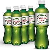 Canada Dry Zero Sugar Ginger Ale Soda, .5 Liter Bottles, 6 Count