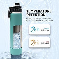 Y TOP Large 24 oz Insulated Stainless Steel Water