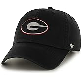NCAA Georgia Bulldogs '47 Clean Up Adjustable Hat, Black, One Size