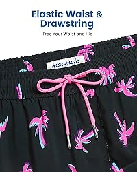 maamgic 2 in 1 Mens Swim Trunks 7 Inch Swim Shorts