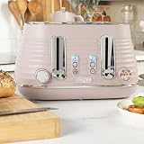 Salter Ripple Pink Toaster & Kettle Set 4-Slice 1630W 6 Browning Levels view 7