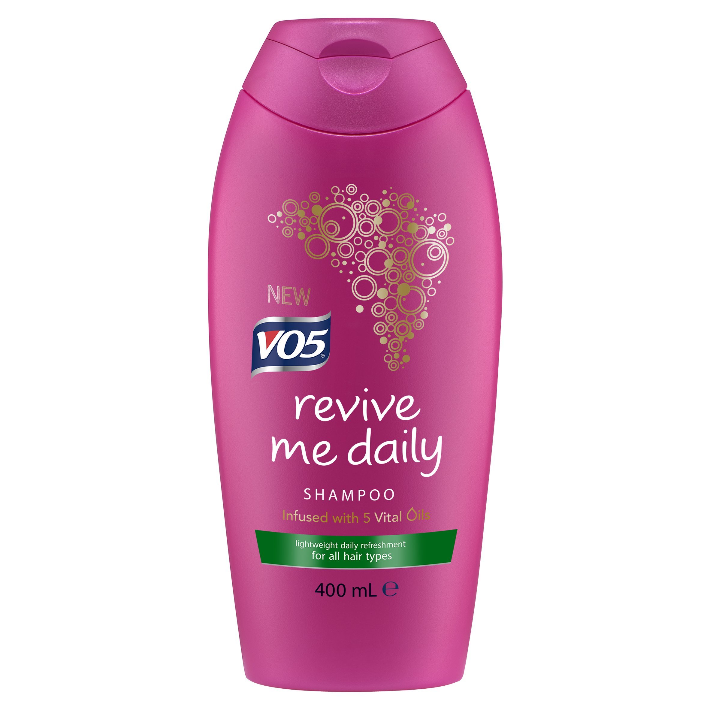 VO5 Revive Me Daily Shampoo Infused with 5 Vital Oils for All Hair Types, 400ml