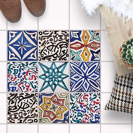 Autocollants Pour Carreaux De Sol Carrelage Adhesif Sol I Decoration Sol Salle De Bain Renouveler Faience