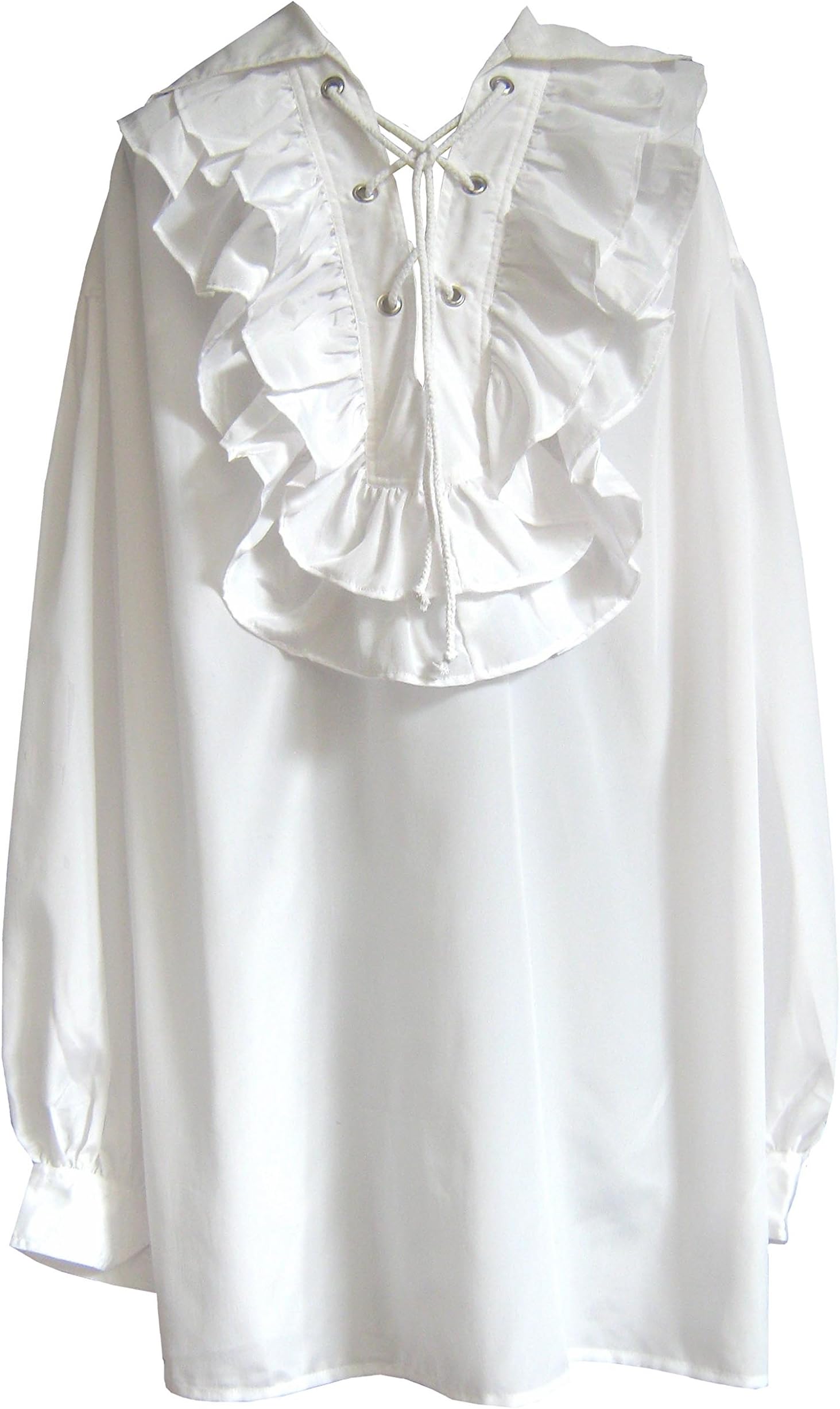 Funhouse for MenRenaissance Gothic Pirate Steampunk Medieval Men's Ruffled Shirt